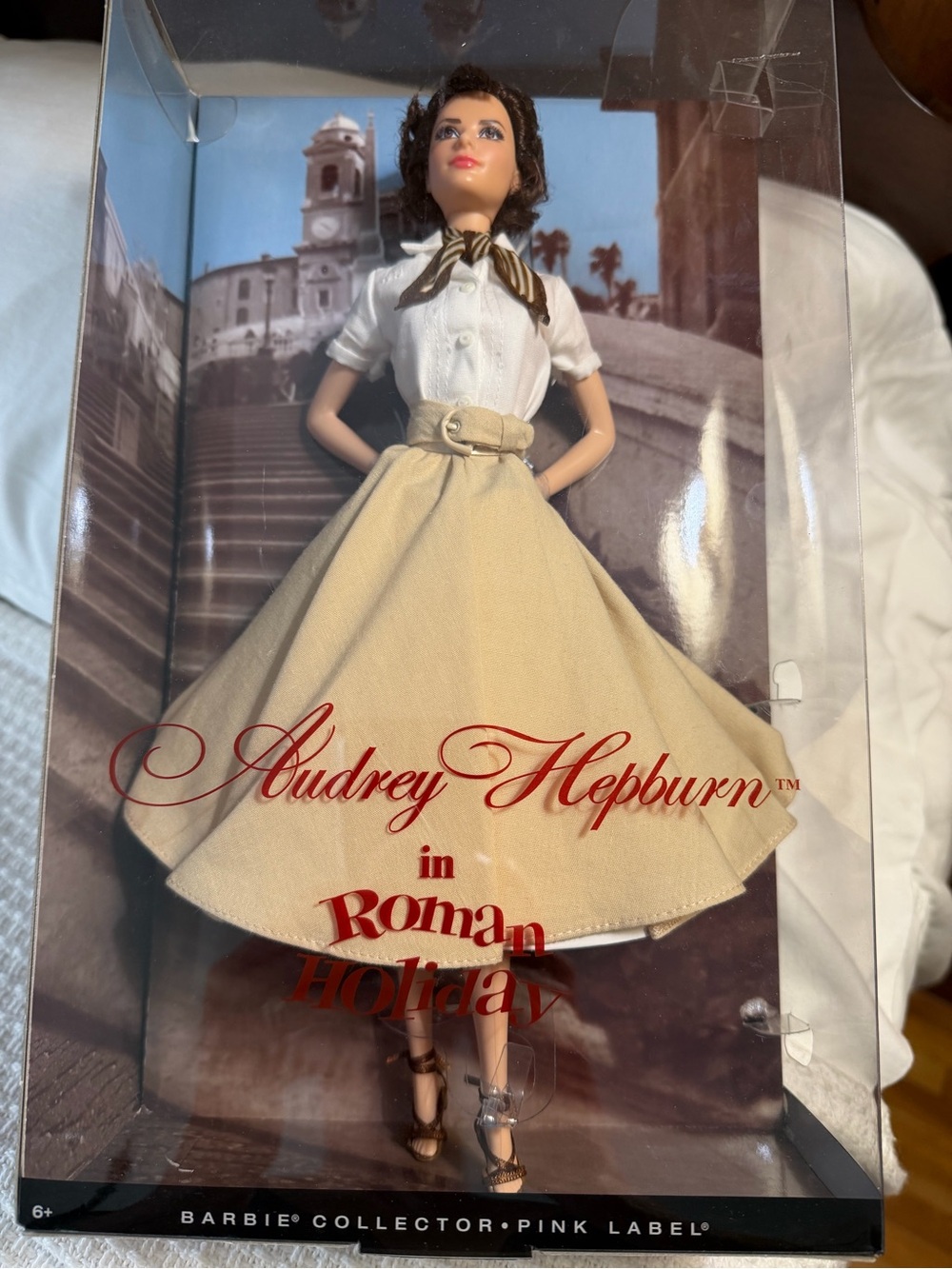 Audrey Hepburn Barbie Collection Pin Label- Icon Collection
